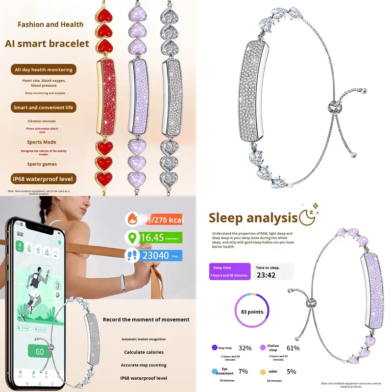 Health Monitors - Nova Pulseira Inteligente Transfronteiriça IP68 com