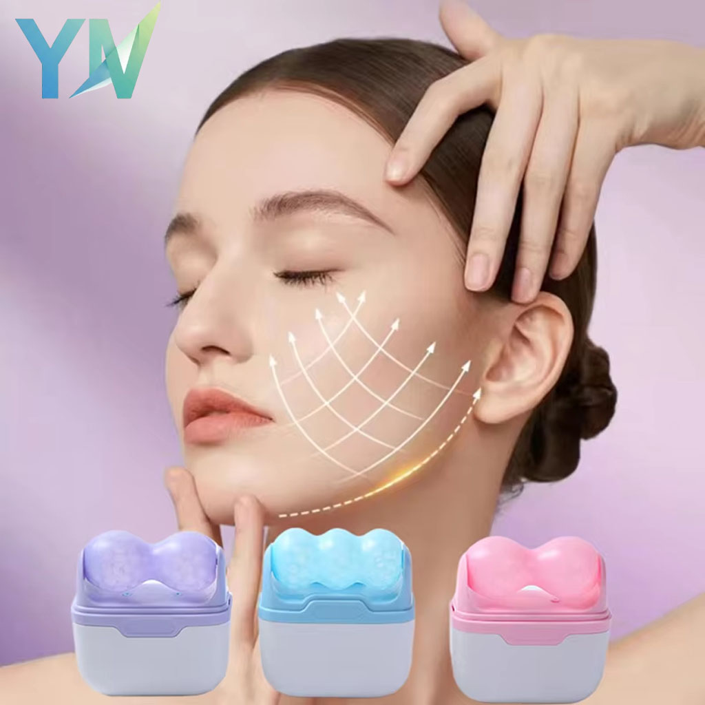 Face Ice Roller Puffiness - Rolo de gelo de cabeça dupla