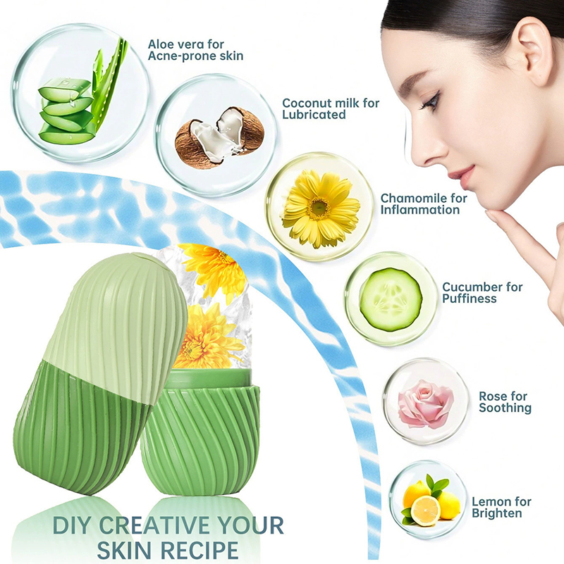 Face Ice Roller Puffiness - 【1 unidade de molde de silicone