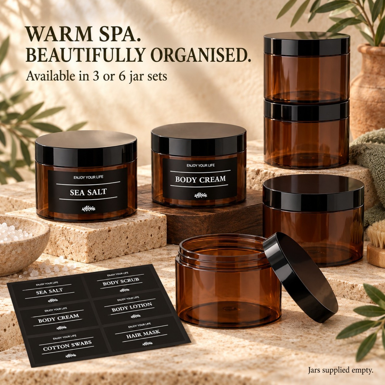 3 Potes de Armazenamento para  - Hair Care avaliação e preço