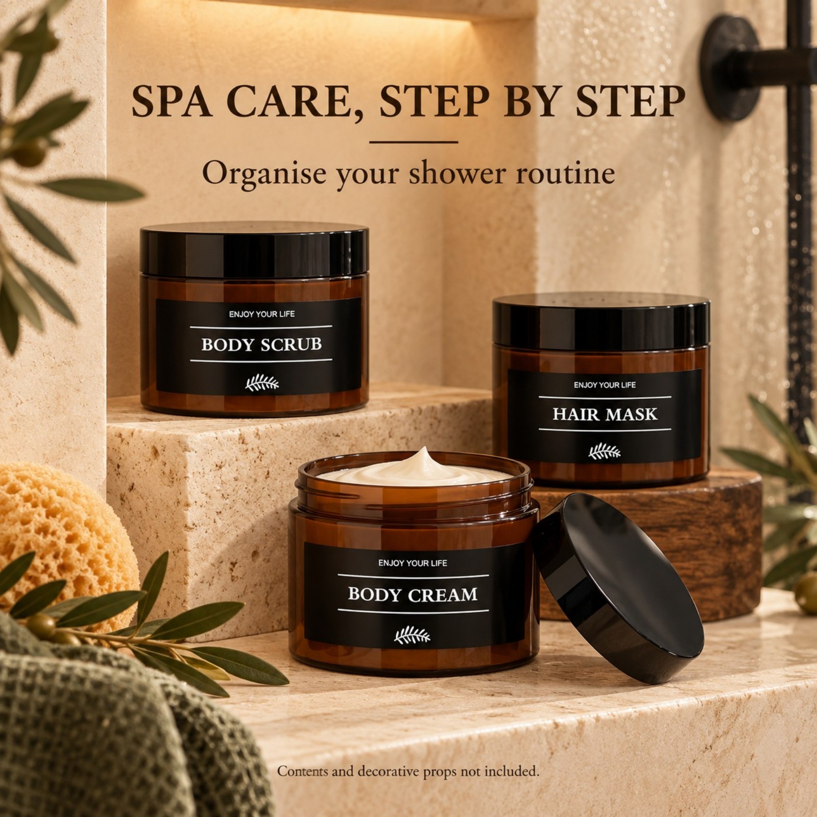 3 Potes de Armazenamento para  - Hair Care avaliação e preço