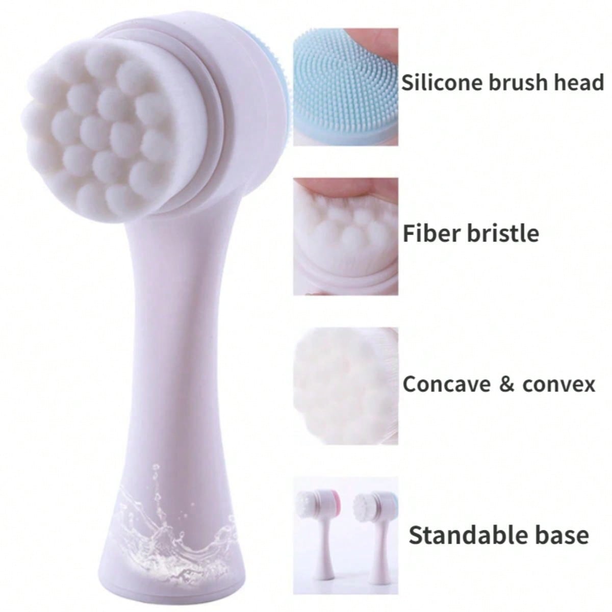 Dupla face limpador facial sil - Silicone Face Scrubber Electric avaliação e preço