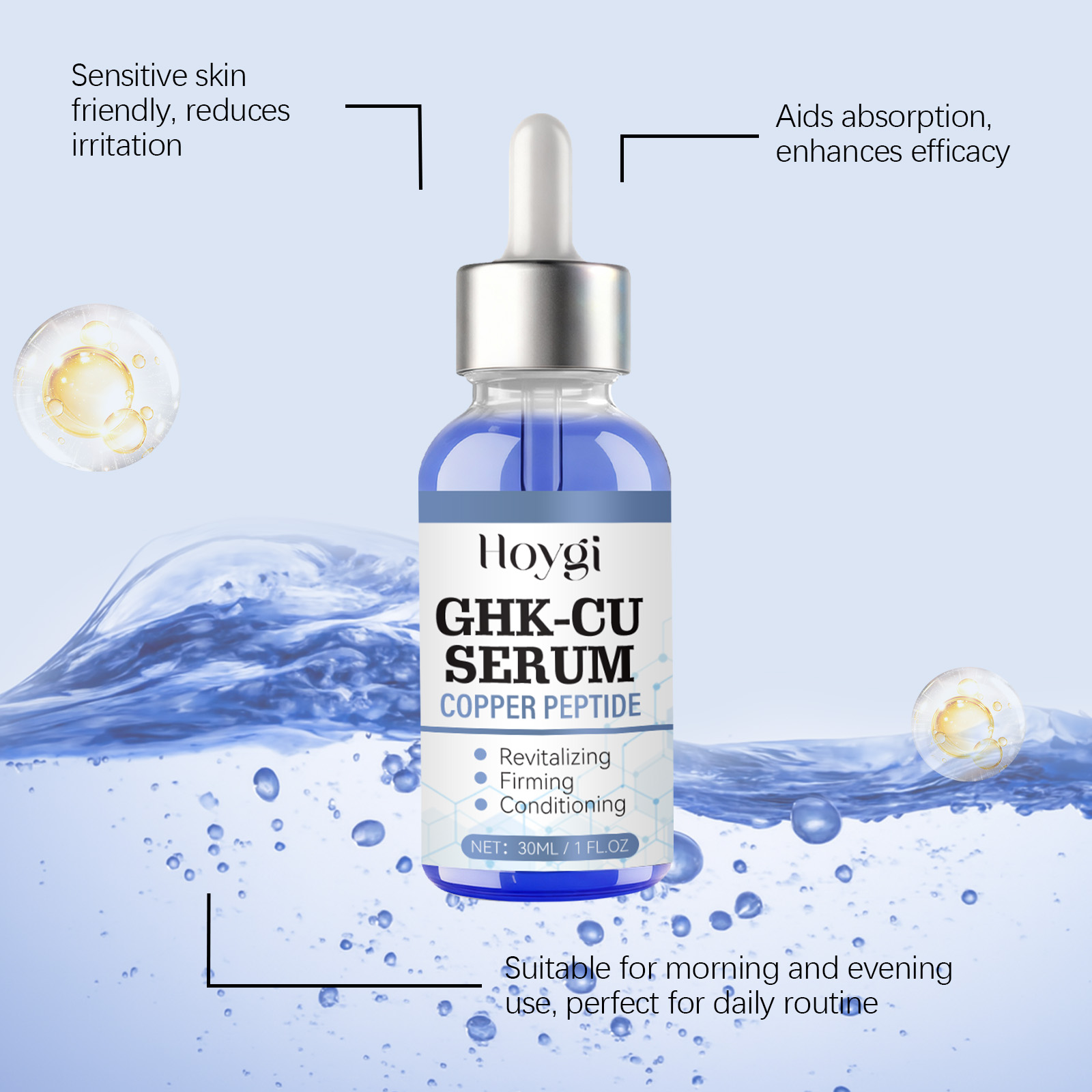 Sérum de Peptídeos de Cobre GH - Hyaluronic Acid Facial Serum avaliação e preço